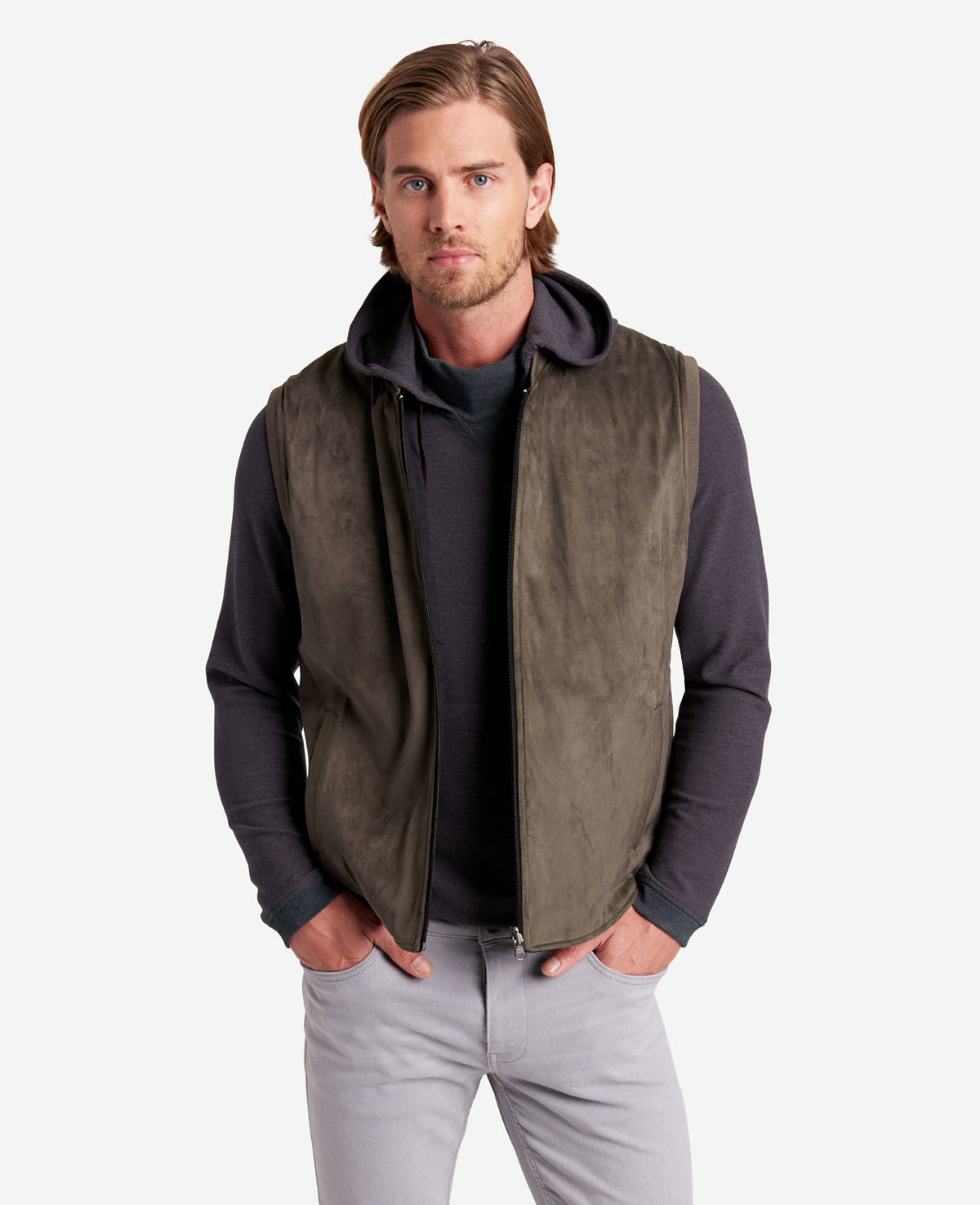 Reversible Water-Resistant Vest Brown/Black