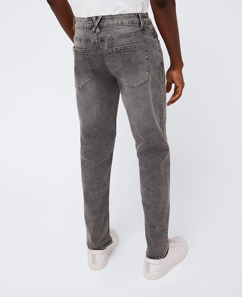 Athletic-Fit Recycled Stretch Denim Jean Lehr - Acid Wash Grey