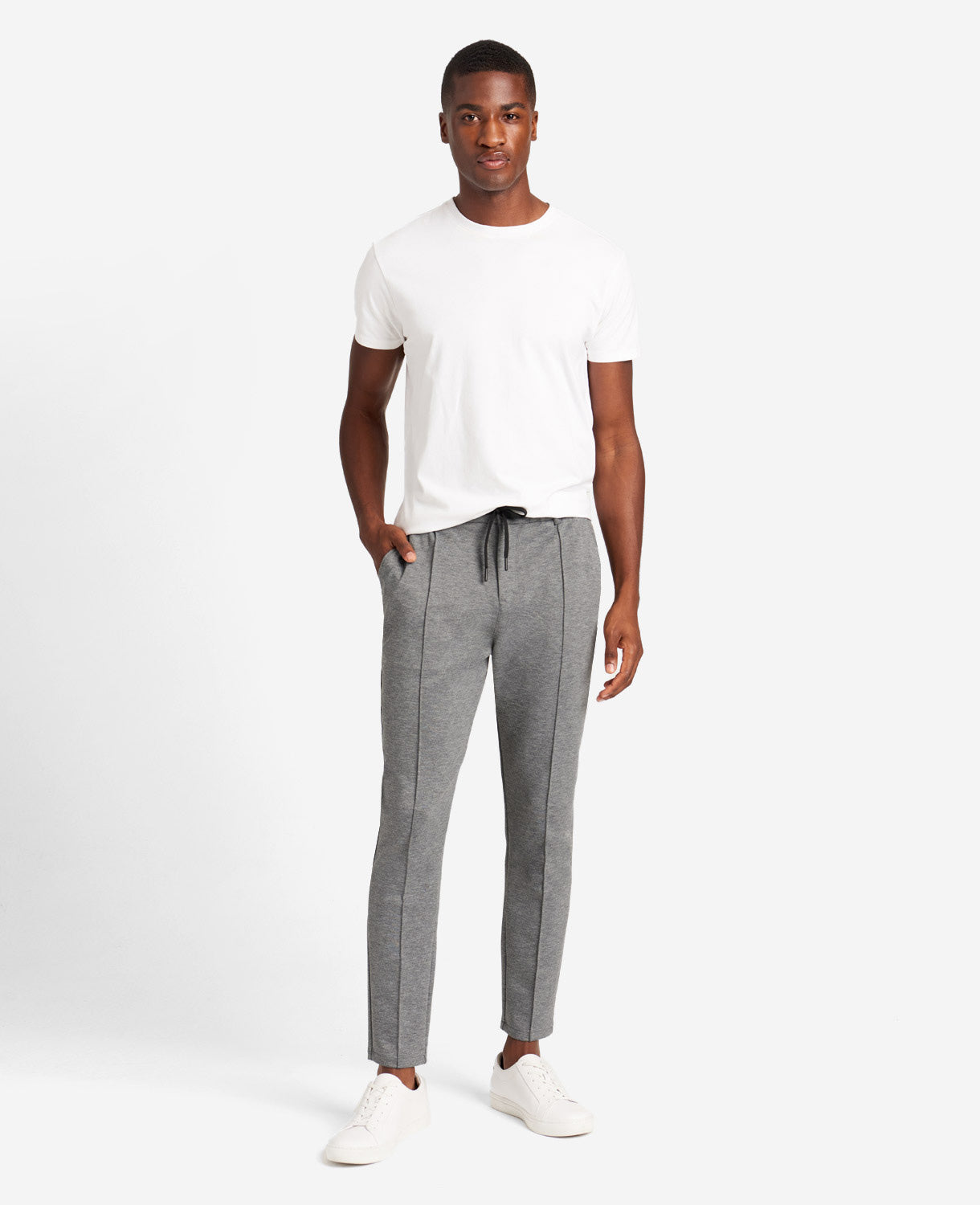 Knit Tailored Pant Gargoyle/Heather