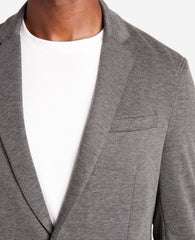 Knit Tailored Jacket Black Heather