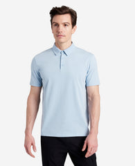 Performance Button Polo Light Blue