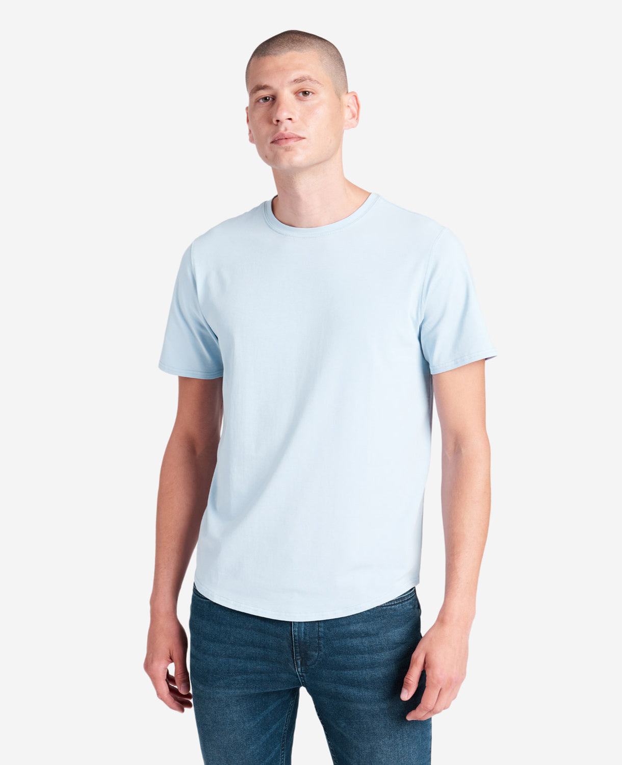 The Performance Crew Neck T-Shirt Light Blue