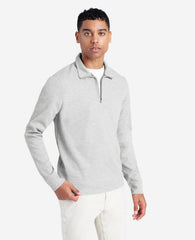 Kenneth Cole Sport Quarter-Zip Knit Pullover Heather/Grey