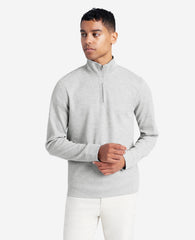 Kenneth Cole Sport Quarter-Zip Knit Pullover Heather/Grey