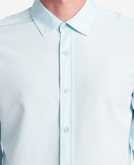 Performance Slim Fit Button Down Shirt Light Blue