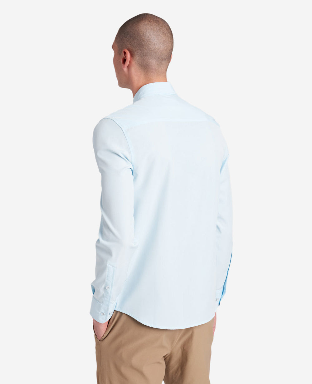 Performance Slim Fit Button Down Shirt Light Blue