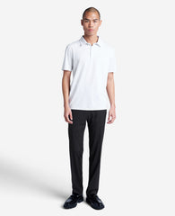 Stretch Mini Grid Slim-Fit TECHNI-COLE Dress Pant Black