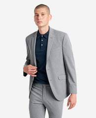 Kenneth Cole Reaction Slim-Fit Stretch Suit Separate Jacket Light Grey