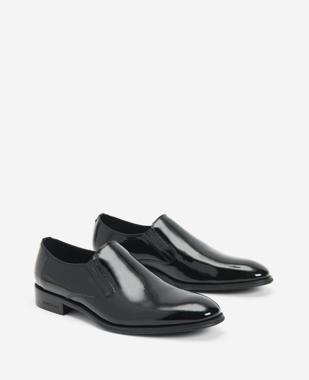 Site Exclusive! Tully Patent Slip-On Oxford with TECHNI-COLE Black