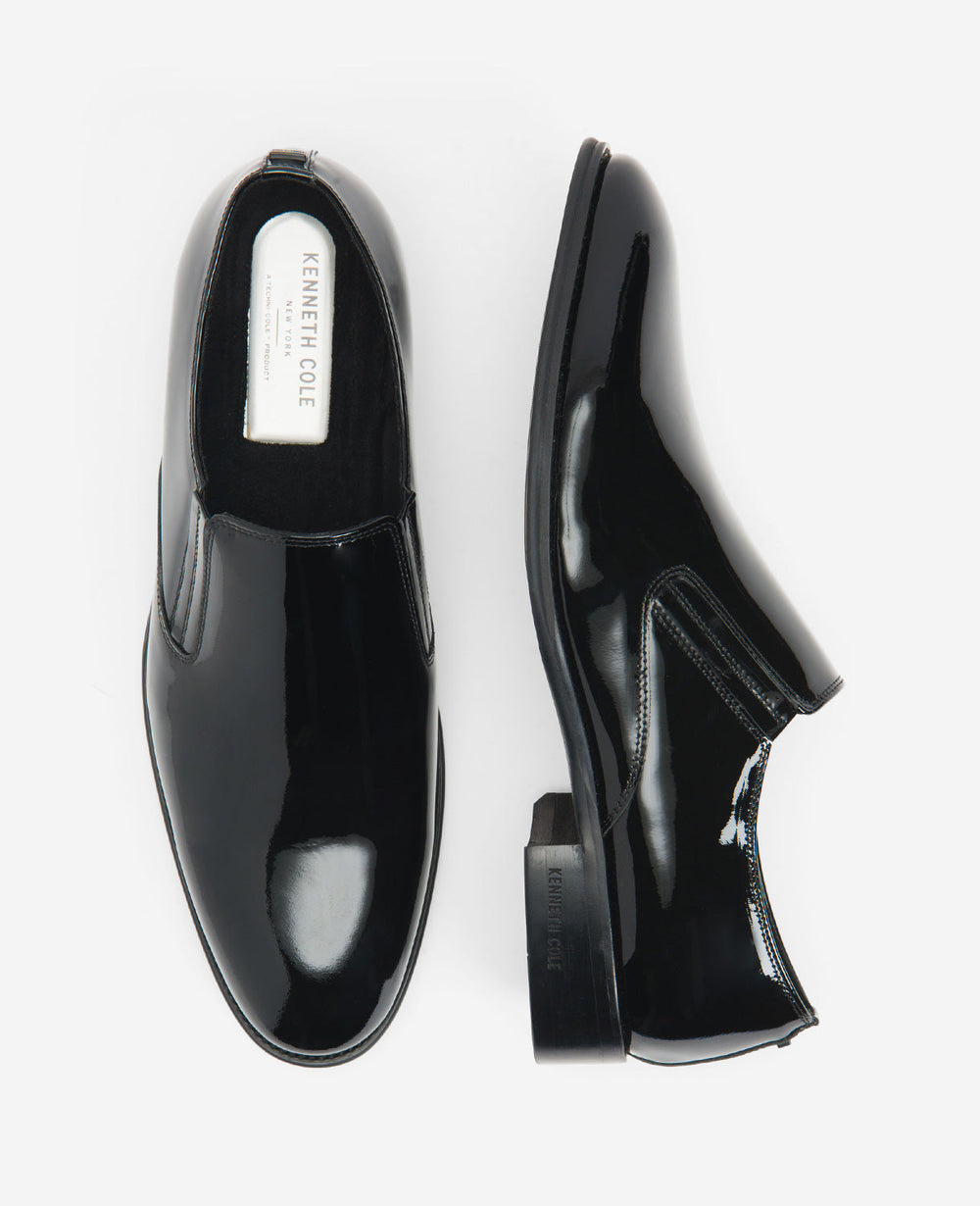 Site Exclusive! Tully Patent Slip-On Oxford with TECHNI-COLE Black