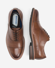 REACTION - Klay Cap Toe Oxford with Flex Cognac