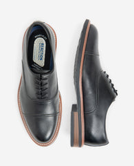 REACTION - Klay Cap Toe Oxford with Flex Black