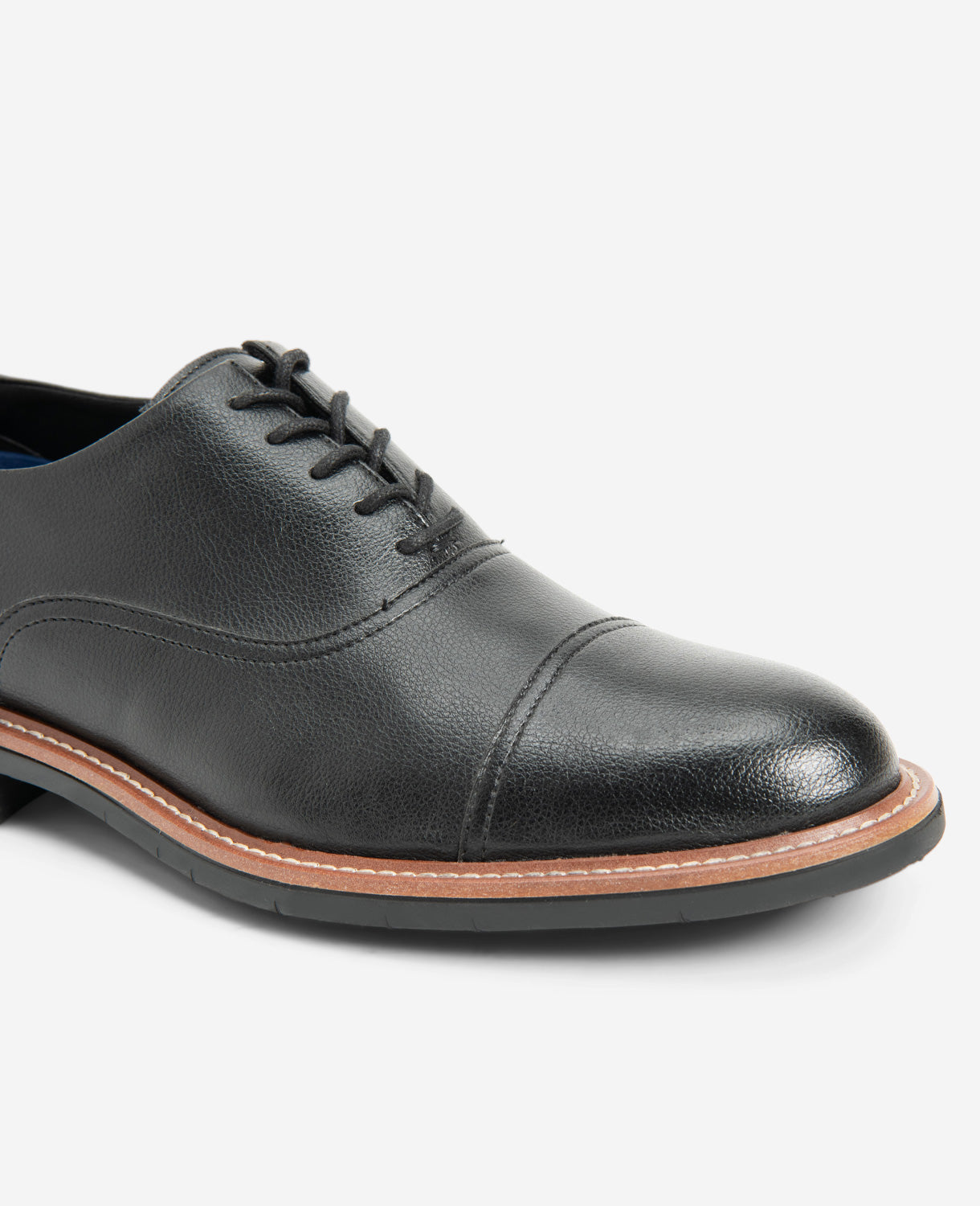 REACTION - Klay Cap Toe Oxford with Flex Black