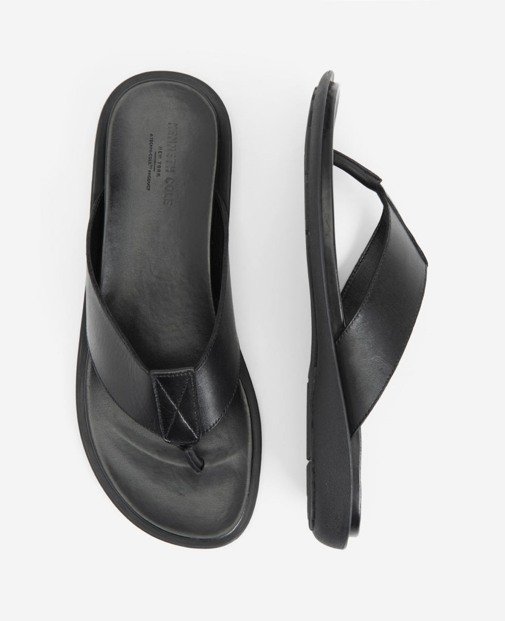 Sand Leather Thong Sandal Black