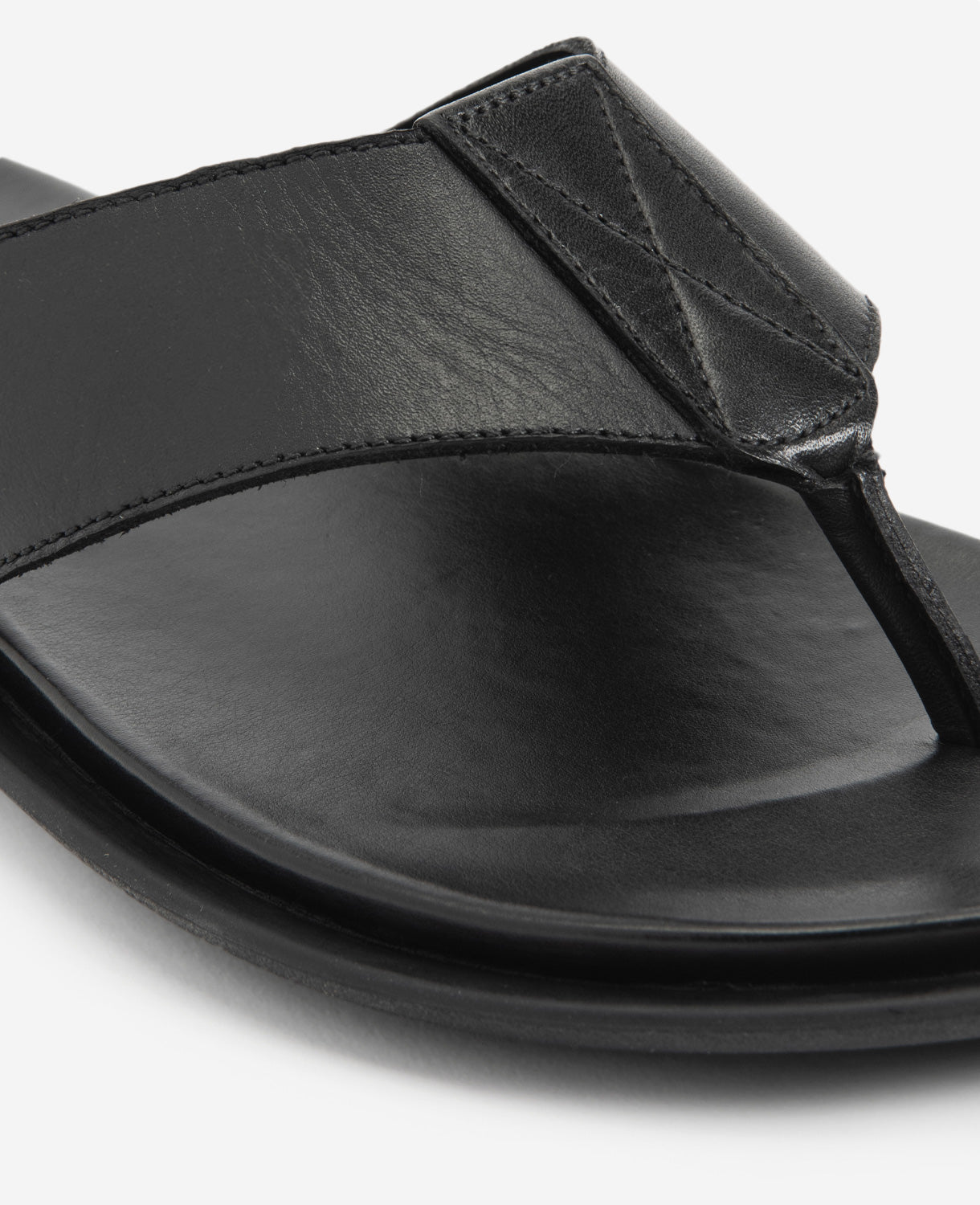 Sand Leather Thong Sandal Black