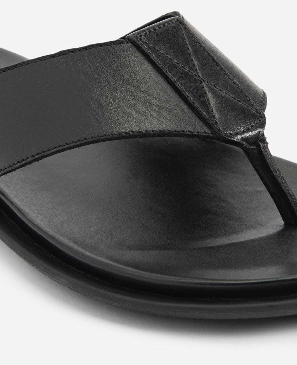 Sand Leather Thong Sandal Black