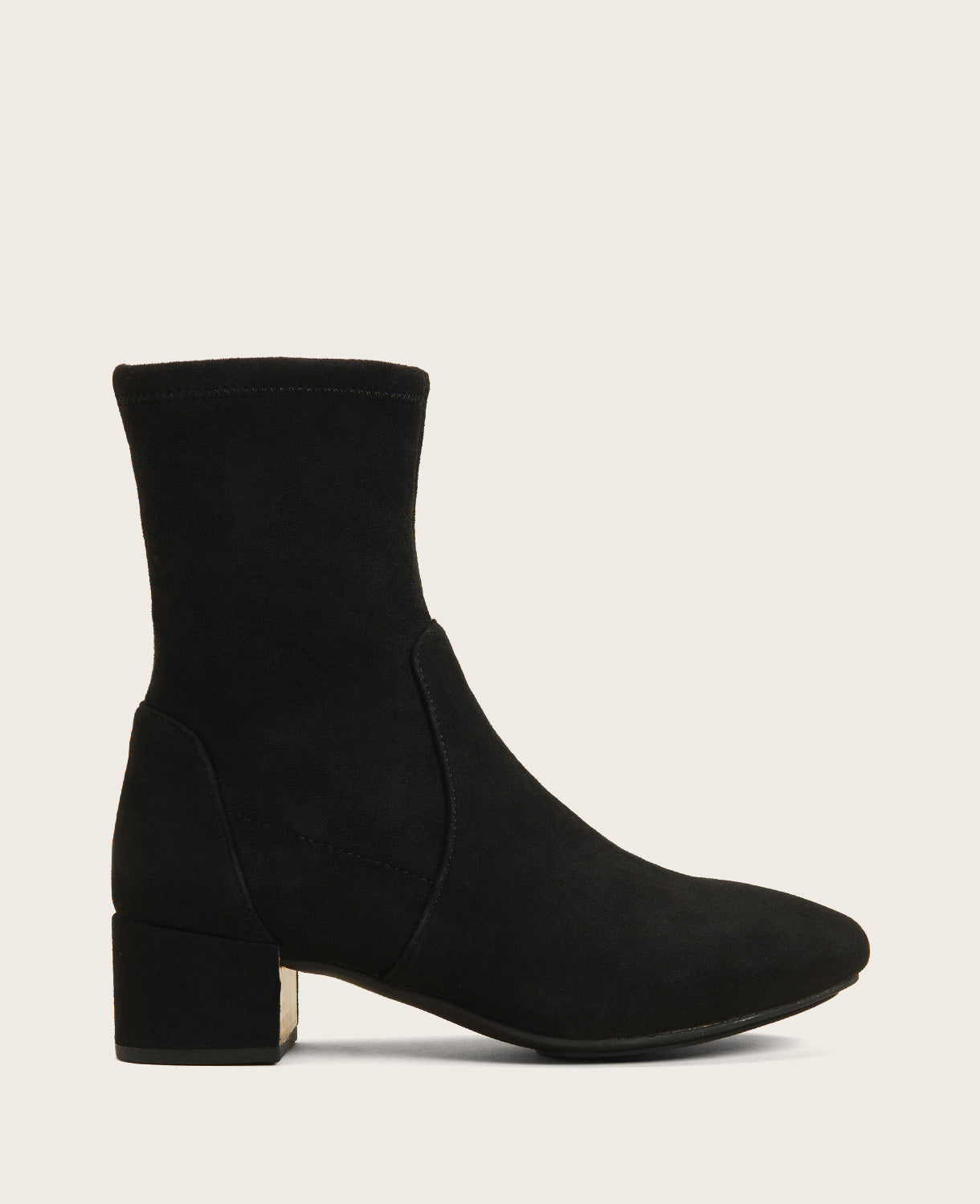 GENTLE SOULS - Ella Micro Suede Stretch Bootie Black