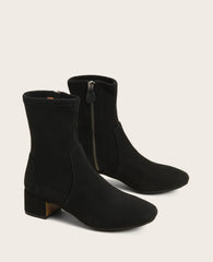 GENTLE SOULS - Ella Micro Suede Stretch Bootie Black