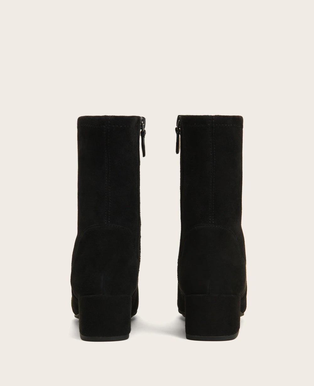 GENTLE SOULS - Ella Micro Suede Stretch Bootie Black