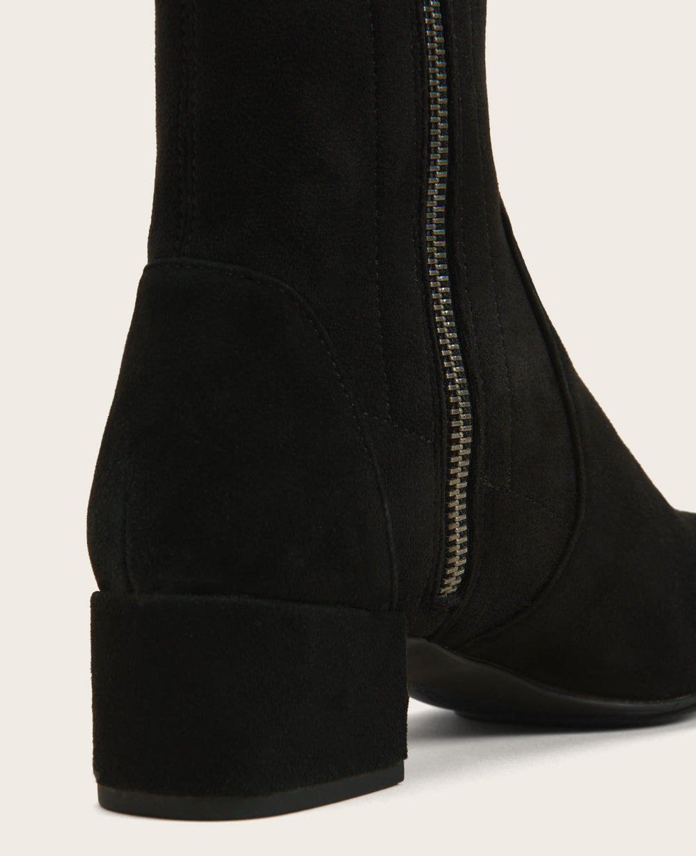GENTLE SOULS - Ella Micro Suede Stretch Bootie Black