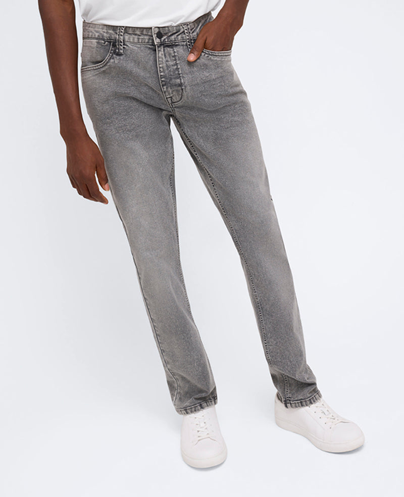 Slim-Fit Recycled Stretch Denim Jean Lehr - Acid Wash Grey