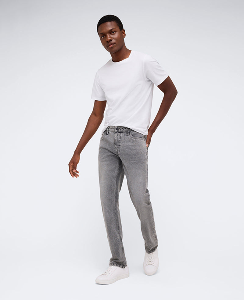 Slim-Fit Recycled Stretch Denim Jean Lehr - Acid Wash Grey