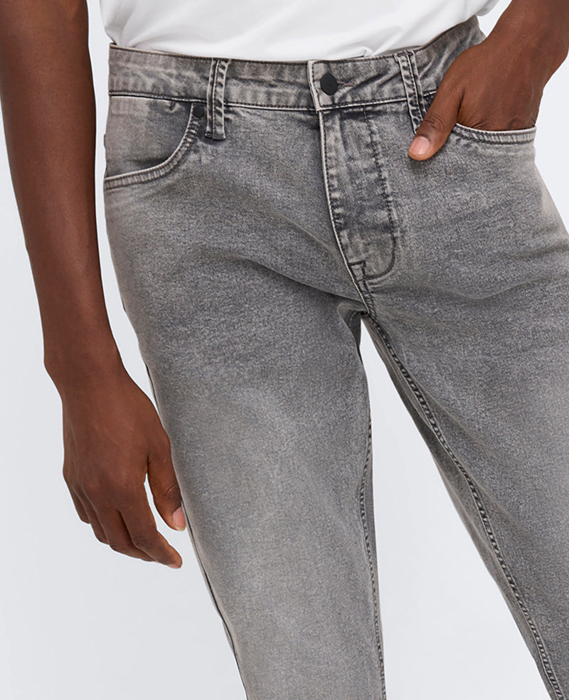 Slim-Fit Recycled Stretch Denim Jean Lehr - Acid Wash Grey