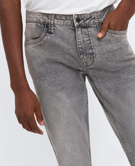 Slim-Fit Recycled Stretch Denim Jean Lehr - Acid Wash Grey