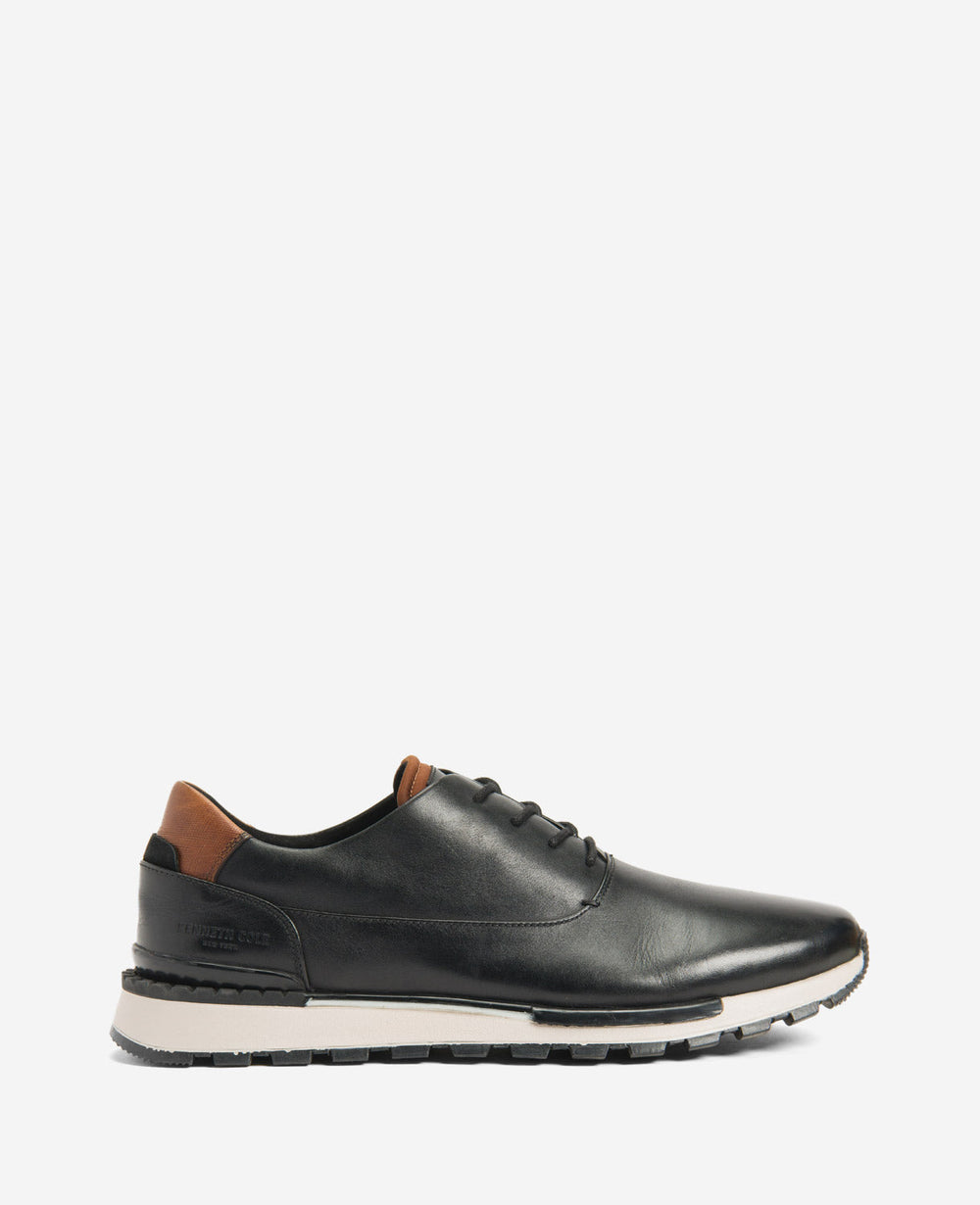 Kev Leather Lace-Up with TECHNI-COLE Black/Grey