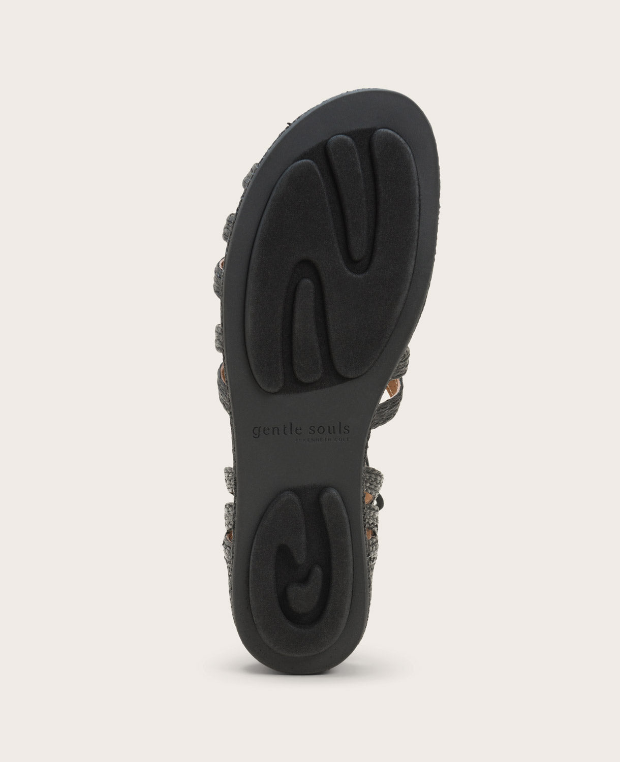 GENTLE SOULS - Break My Heart Gladiator Sandal Black Raffia