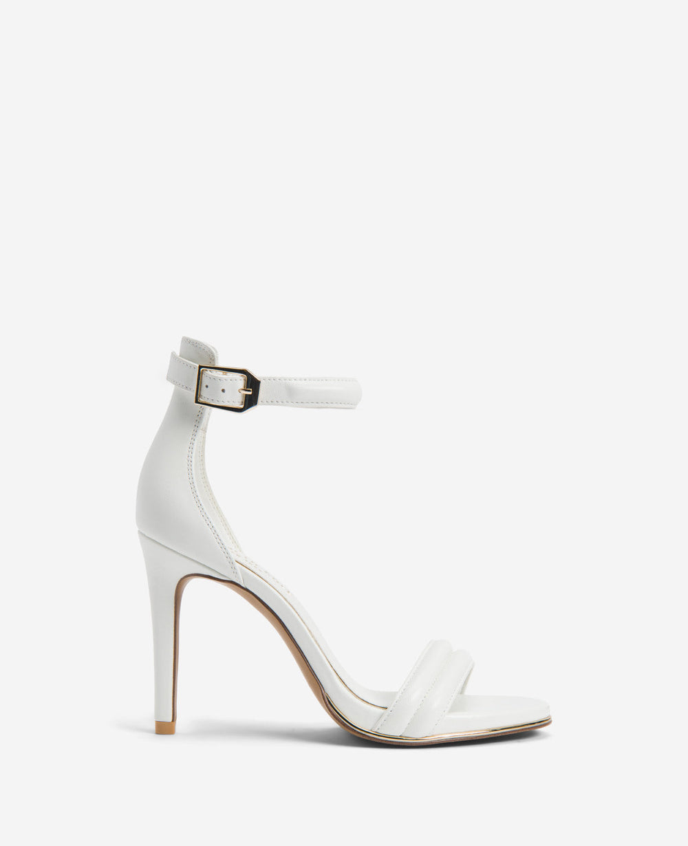 Brooke Bridal Ankle Strap Heeled Sandal Ivory