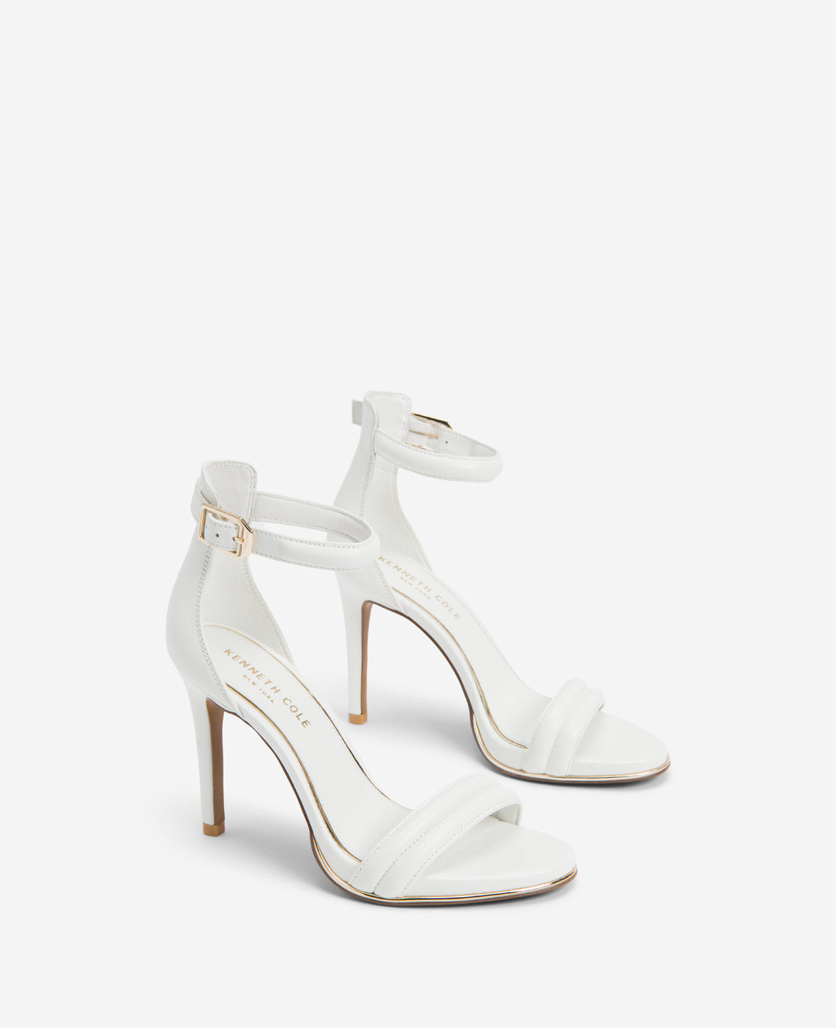Brooke Bridal Ankle Strap Heeled Sandal Ivory