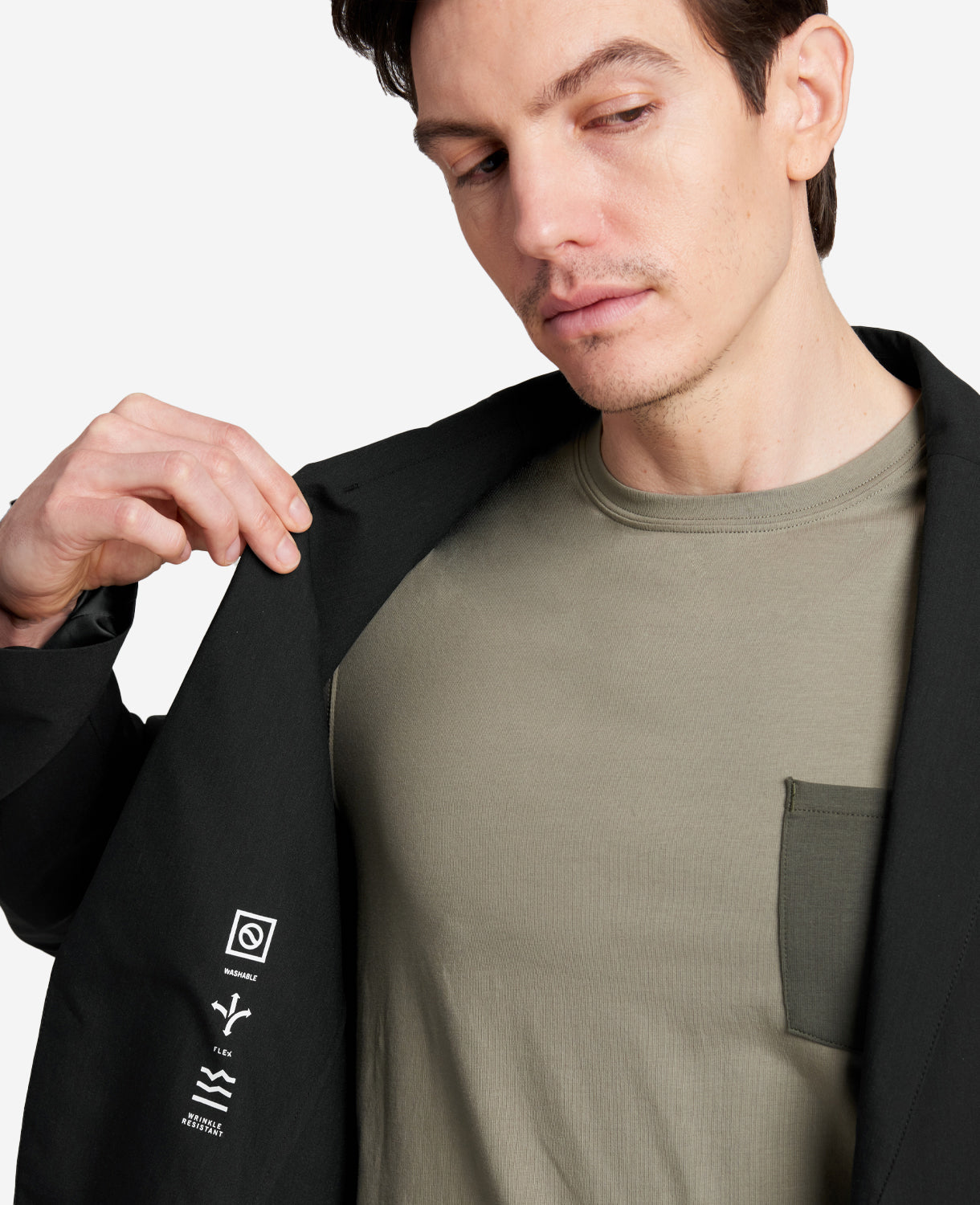 The 365 Washable Suit Separate Jacket Black