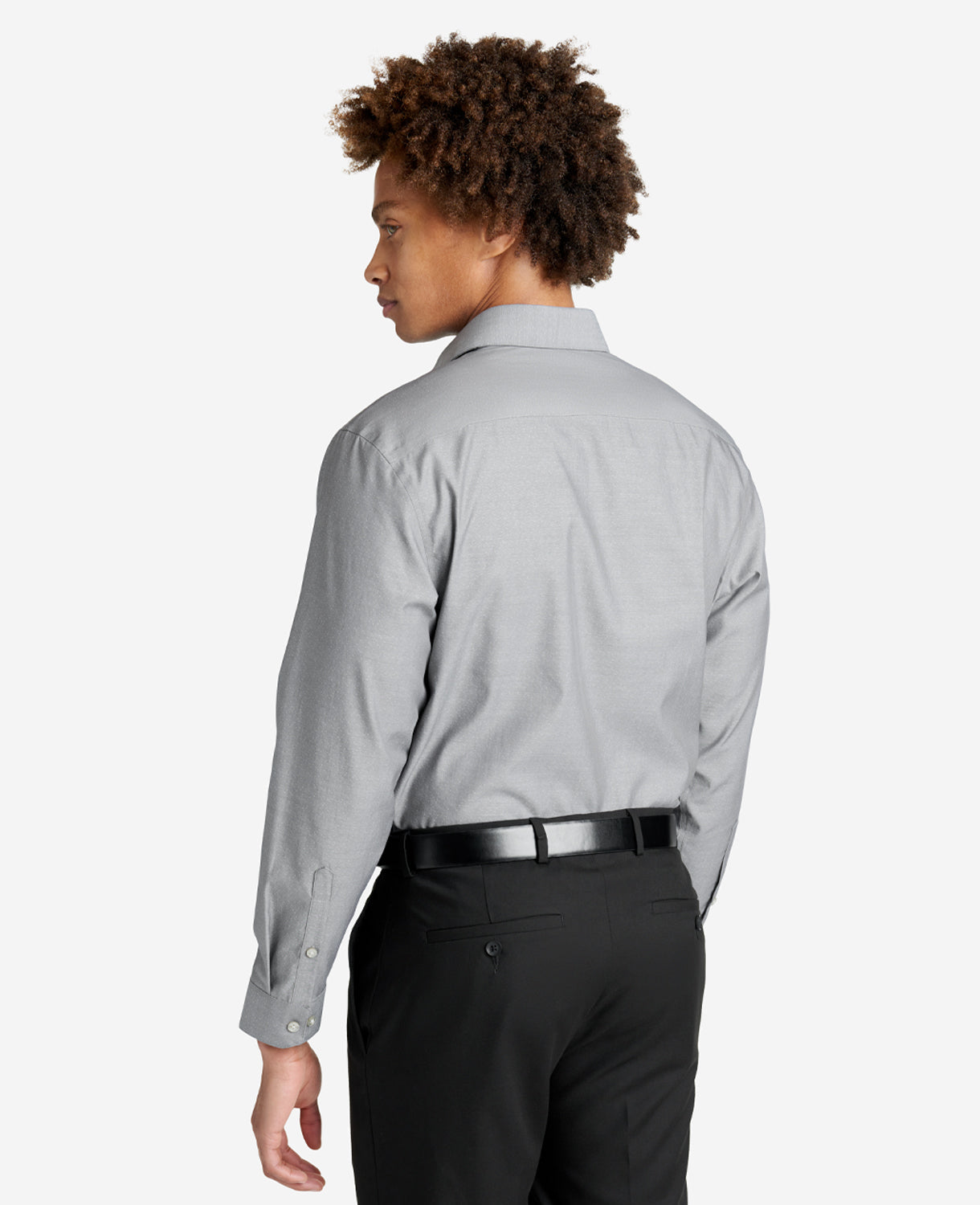 Slim-Fit Button-Down Stretch Dress Shirt with TEK FIT Eclipse