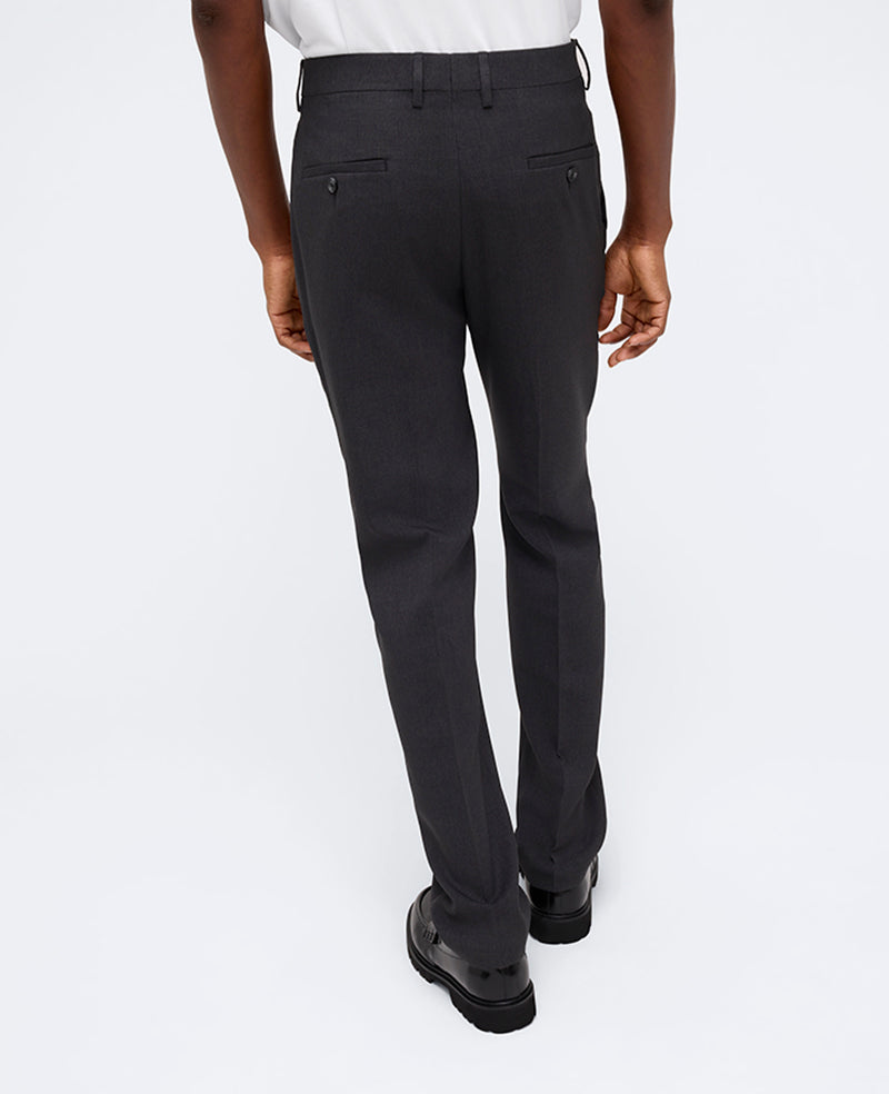 Slim-Fit Tic Weave Dress Pant Charcoal