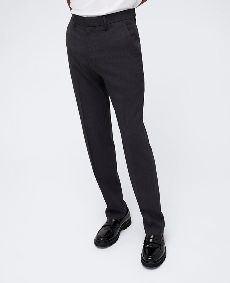 Slim-Fit Tic Weave Dress Pant Charcoal