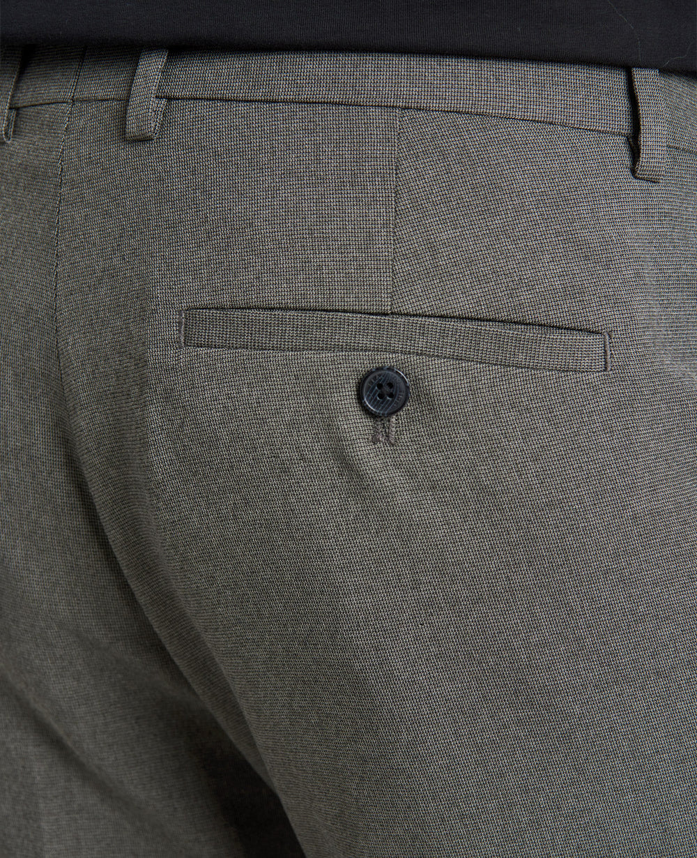 Slim-Fit Tic Weave Dress Pant Medium Grey