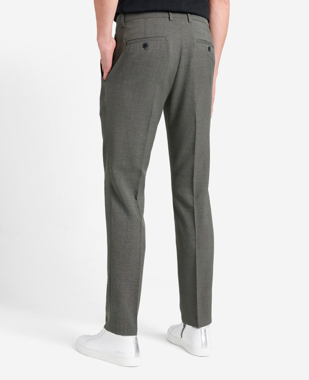 Slim-Fit Tic Weave Dress Pant Medium Grey