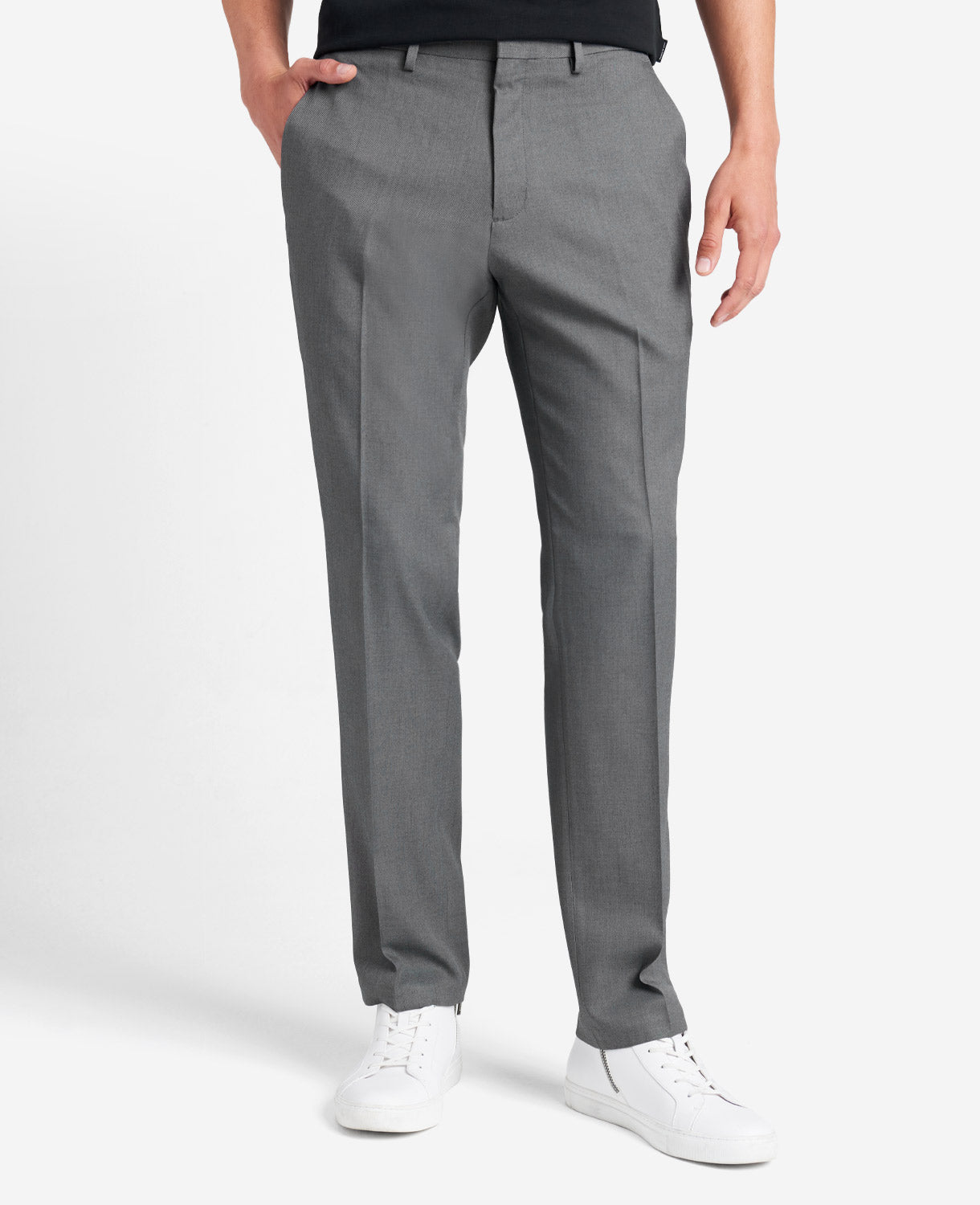 Stretch Modern-Fit Dress Pant Dark Grey