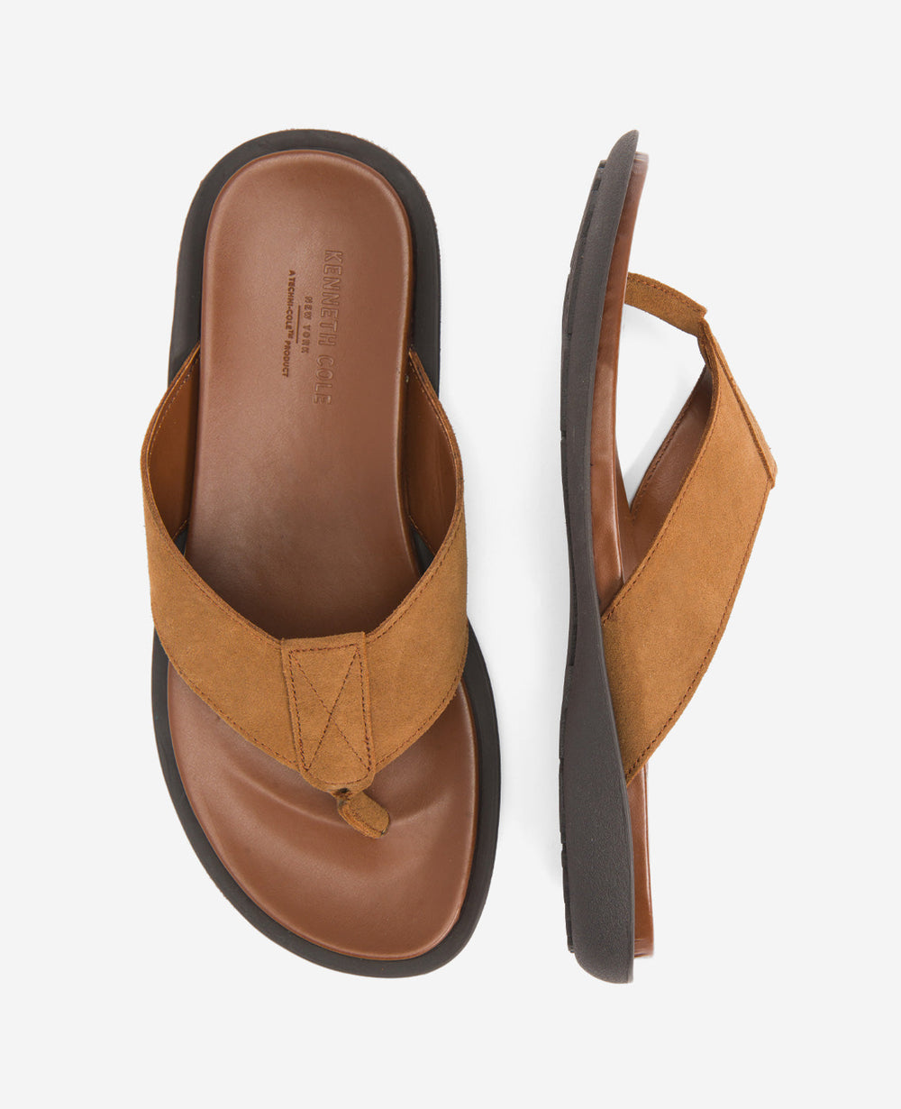 Sand Leather Thong Sandal Tobacco