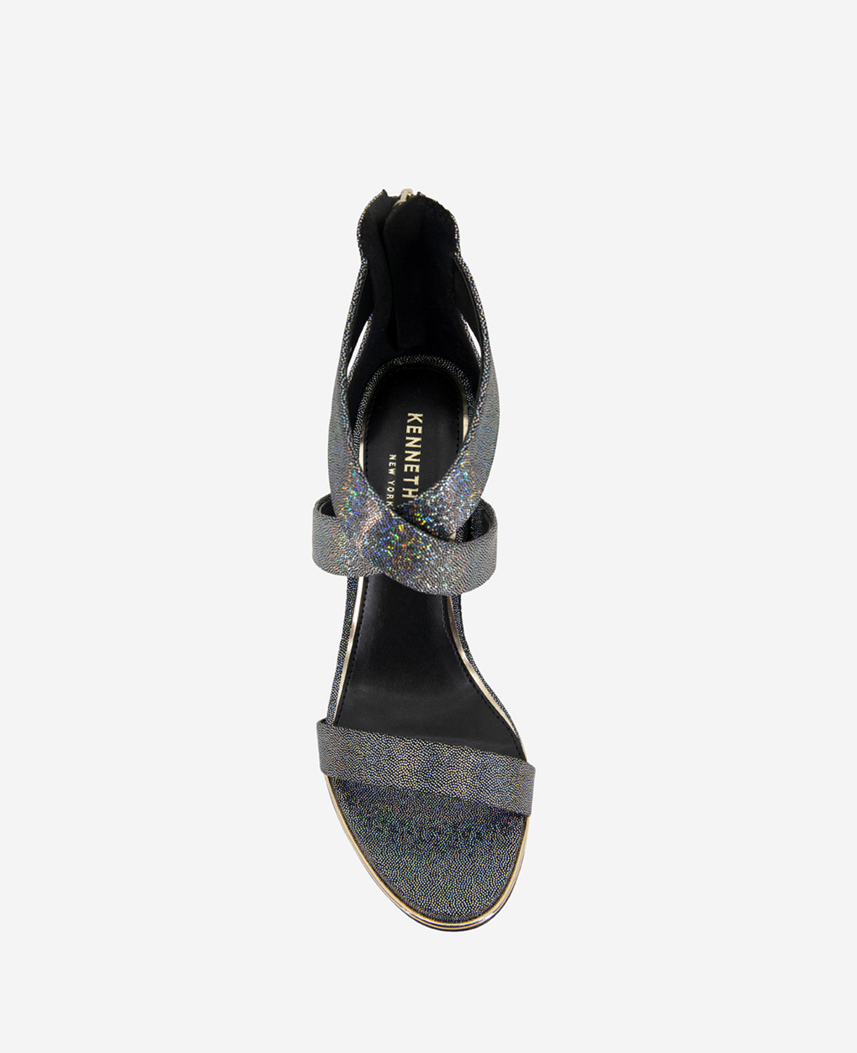 Brooke Cross Strap Heeled Sandal Black/Multi Micro