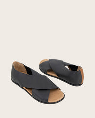 GENTLE SOULS - Laniey X-Band Leather Sandal Black