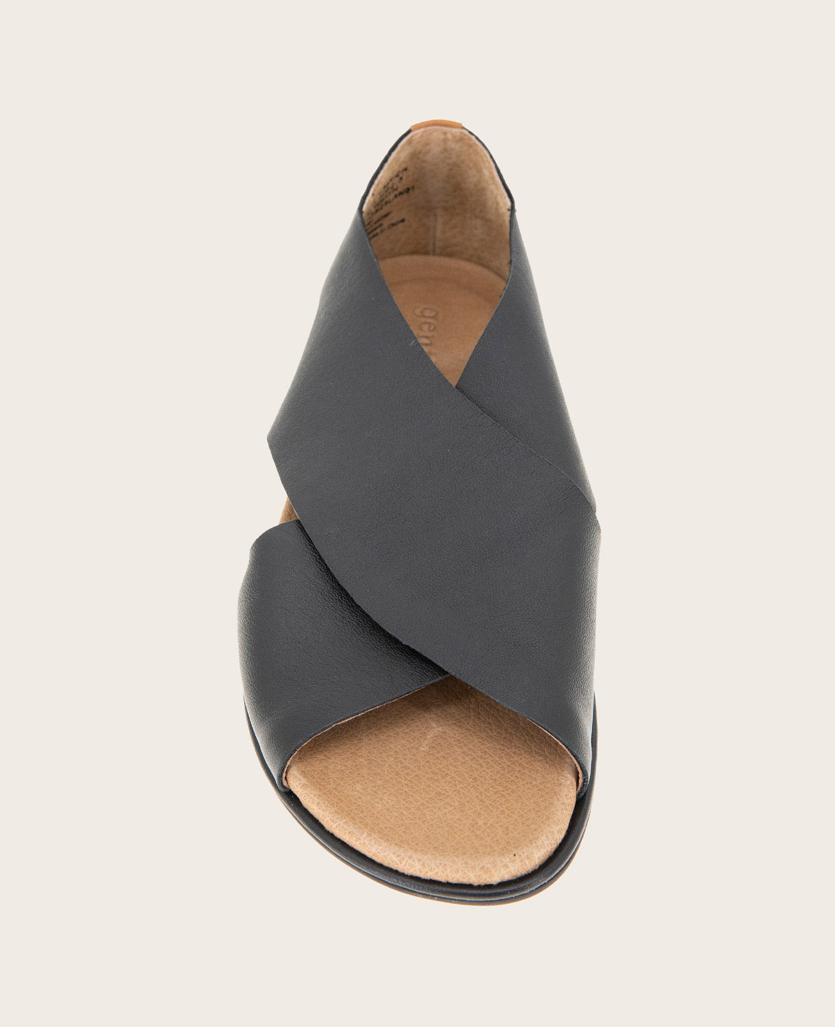 GENTLE SOULS - Laniey X-Band Leather Sandal Black