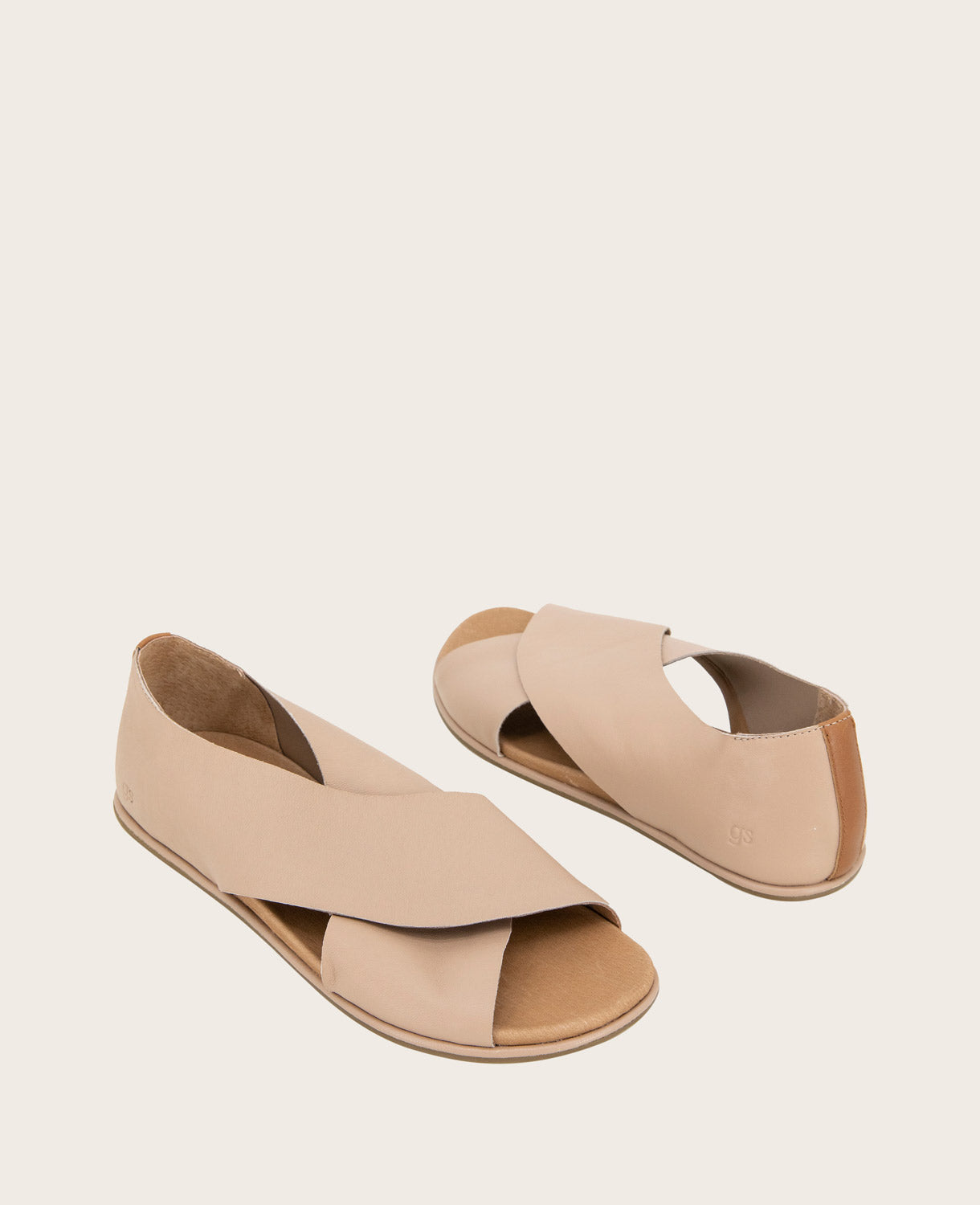 GENTLE SOULS - Laniey X-Band Leather Sandal Chai
