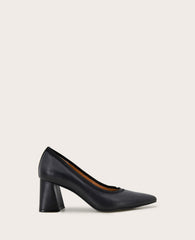 GENTLE SOULS - Dionne Leather Heel Black