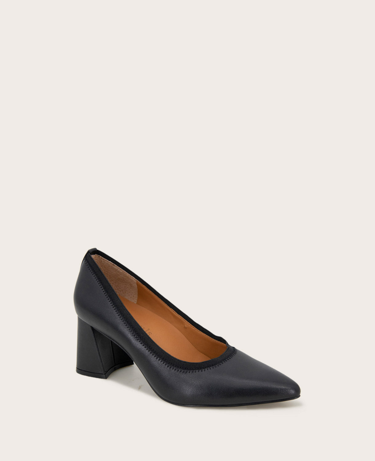 GENTLE SOULS - Dionne Leather Heel Black