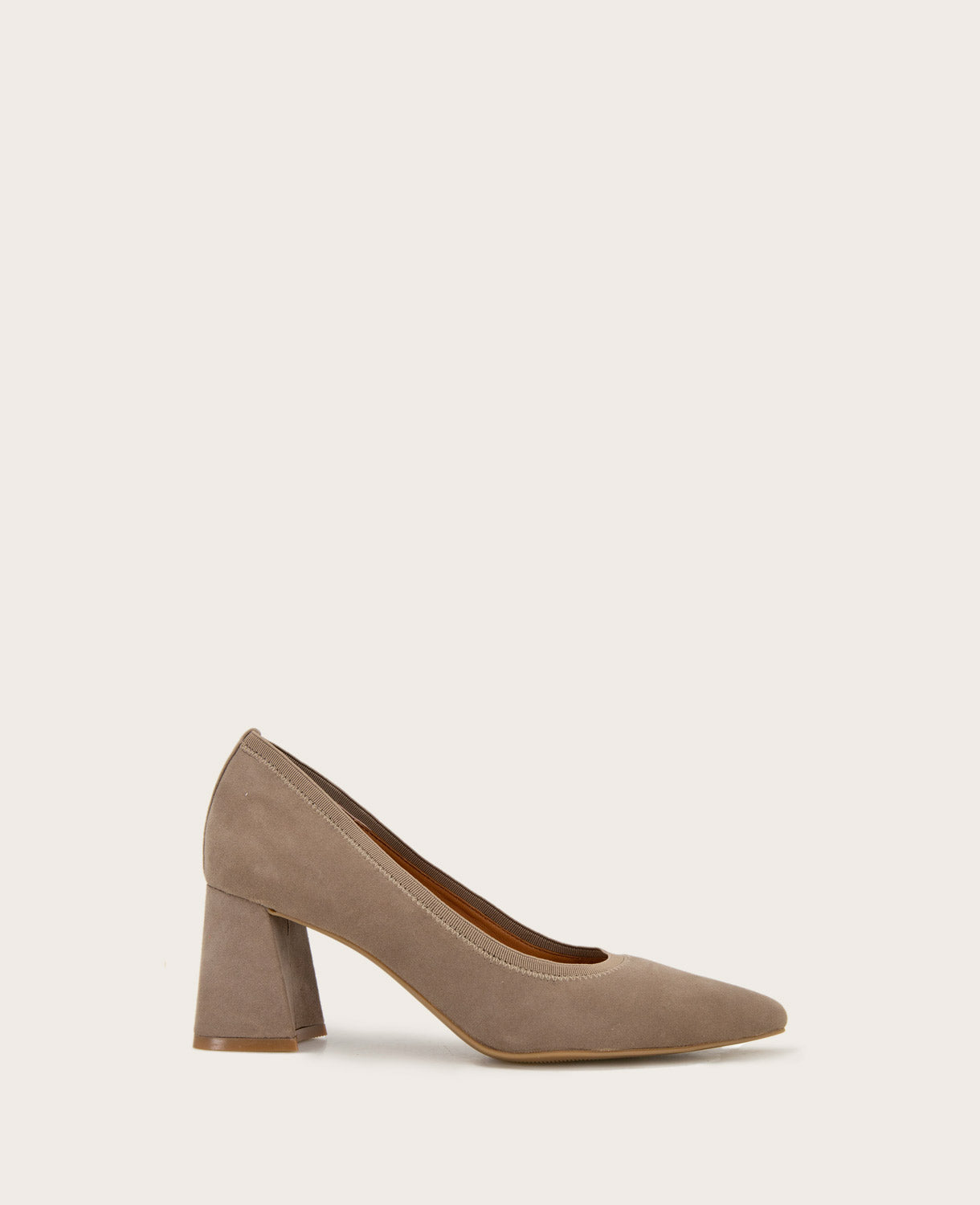 GENTLE SOULS - Dionne Suede Heel Mushroom