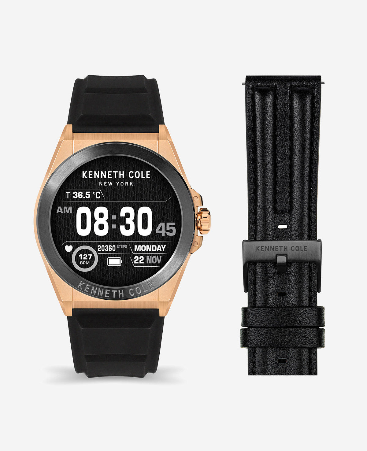 The Wellness Smartwatch 2.0 with Interchangeable Band Set Black