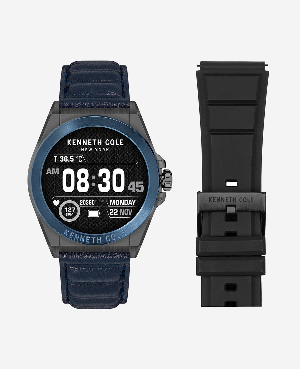 The Wellness Smartwatch 2.0 with Interchangeable Band Set Blue