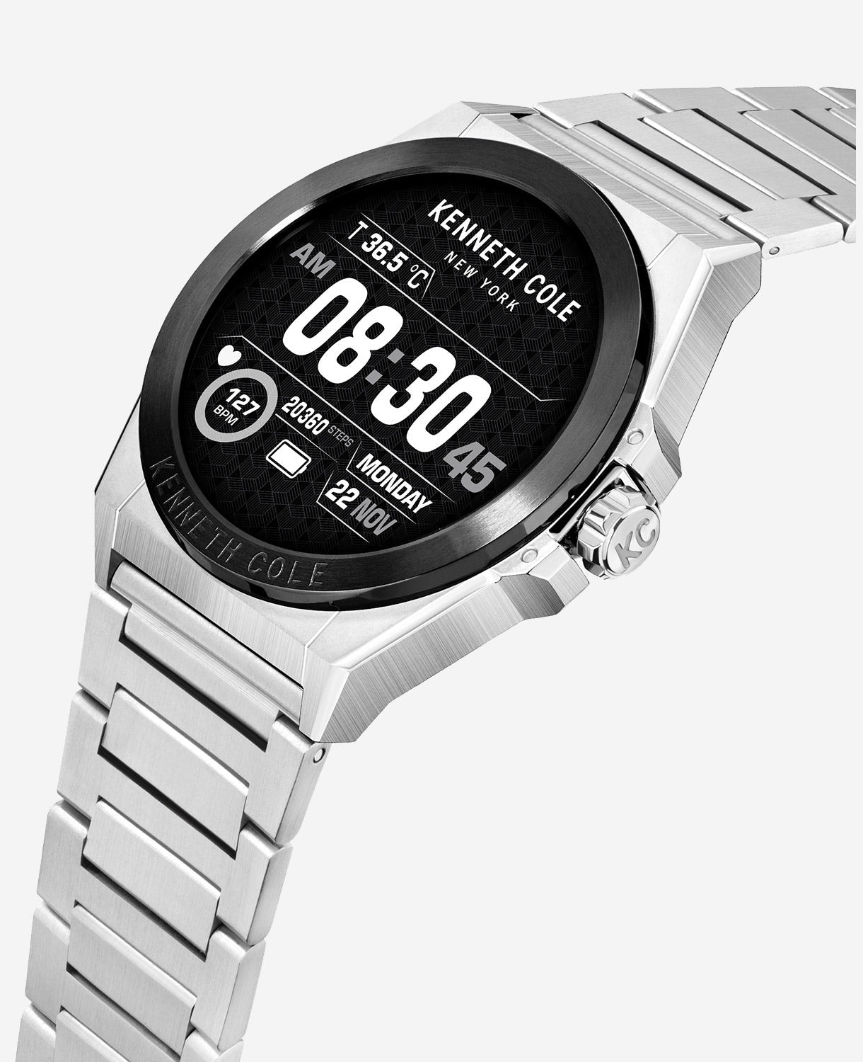 The Wellness Smartwatch 2.0 with Stainless Steel Bracelet Stainless Steel